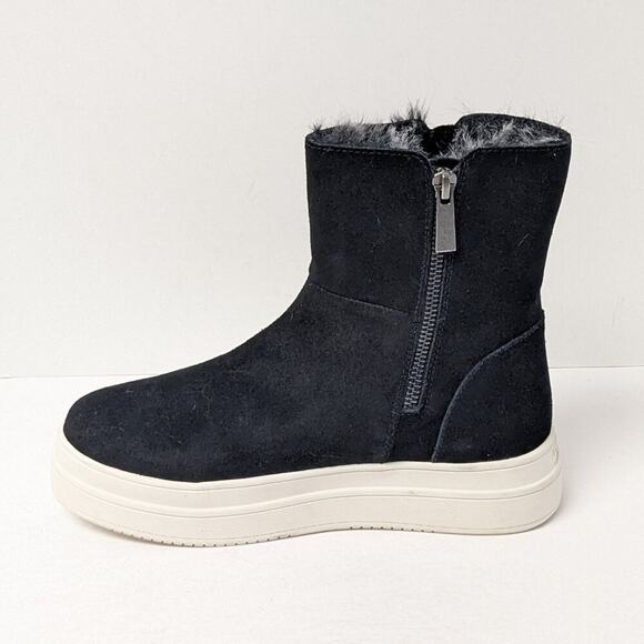 J/Slides Tristan Waterproof Ankle Boots, Black Suede, Women's 6.5 M - Picture 4 of 7